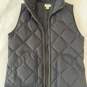 J.Crew Black Quilted Vest